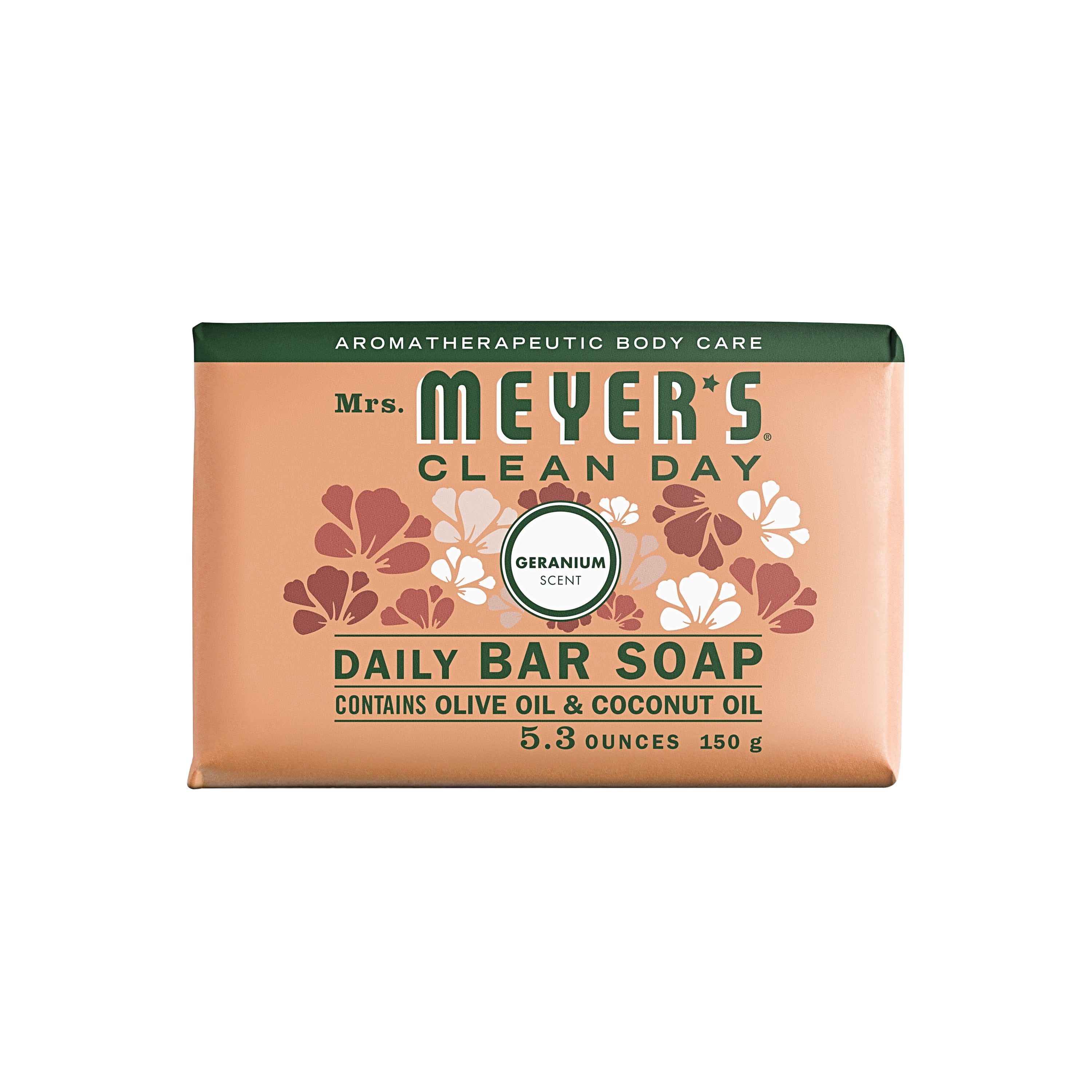 Mrs. Meyer's Clean Day Daily Bar Soap, Geranium, 5.3 oz