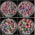 thumbnail image 6 of U8MO Mixed Flower Patterns Round 6mm 8mm 10mm 12mm 14mm Polymer Clay Loose Beads-14mm 10pcs, 6 of 9