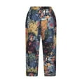 thumbnail image 3 of Birdeem Pantalon Grand Décontracté en Coton et Lin Imprimé pour Femme, 3 of 4