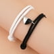 thumbnail image 1 of Pulsera magnética Jadeshay para parejas 1 par negro y blanco, 1 of 8