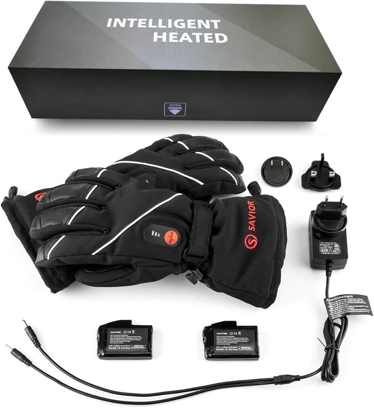 Savior Heated Gloves for Men and Women,Rechargeable Heated Electric Gloves,Suitable for Winter Outdoor Work,Skiing,Cycling,Running,Hiking,etc.