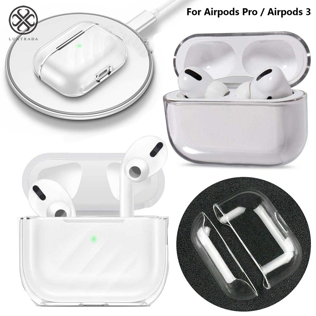 For Apple AirPods Pro 2019 for Airpods 3Charging Case Crystal PC Clear