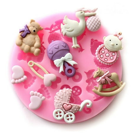 

ELENXS Silicone Fondant Chocolate DIY Cake Mold Kitchen Tools For Making Soft Candies Jellies Ice Cubes