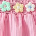 thumbnail image 5 of Toddler Baby Girl Outfits Floral Summer Clothes Spring Waffle Short Sleeve Shirt Tops Cute Shorts Set Kaprioy, 5 of 9