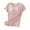 Pink, variant on Ohufall Women's Modal Pj T-shirts with Built in Bra Fashion Stripe Printed Short Sleeve Round Neck Pajama Tops Summer Loose Comfy Home Sleepwear Tees for Women