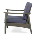 thumbnail image 6 of Greta Acacia Wood Outdoor Club Chair, Gray and Dark Gray, 6 of 7