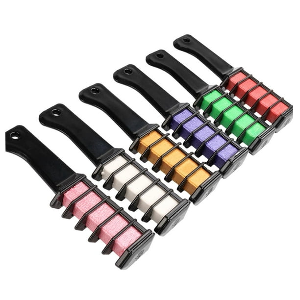 6 tizas para el cabello, accesorio para teñir el cabello, regalo, tinte temporal de moda para el cabello. Estilo B