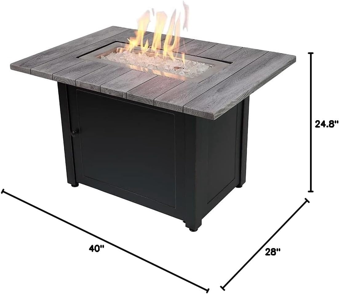 Endless Summer GAD17104ES Bryson LP Gas Outdoor Fire Pit, Brown