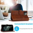 thumbnail image 2 of Phone Case With Card Holder Flip Book PU Leather Protective Cover Shockproof Shell Phone Cover Compatible For IPhone 15 black iPhone15plus, 2 of 5