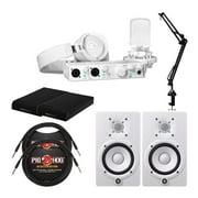 Arturia MiniFuse Recording Pack (White) with Studio Monitor, Pads and Cables