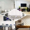 thumbnail image 5 of Efavormart 10 Pack | 52 Sq Ft 3D White Foam Self Adhesive Wall Panels for Interior Wall Decor, TV Wall, Bathroom, Kitchen, Living Room Home Decoration - French Design, 5 of 11