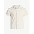 thumbnail image 5 of Free Assembly Men's Textured Cotton Camp Shirt with Short Sleeves, Sizes S-3XL, 5 of 5