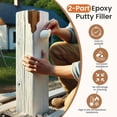thumbnail image 3 of Epoxy Wood Putty, High Strength Filler Putty, Stainable 2-Part Epoxy Filler, 21.16 oz Structural Wood Repair Kit, Wooden Furniture Repair Kit for Damages (White), 3 of 3