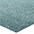 thumbnail image 4 of Modway Enyssa Solid 8x10 Shag Area Rug in Aqua Blue and Ivory, 4 of 6
