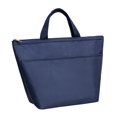 thumbnail image 3 of Bolsa de tela Oxford para el almuerzo, bolsa para el almuerzo, cierre de cremallera, almacenamiento, ligera Azul marino, 3 of 9