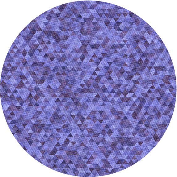 Ahgly Company Indoor Square Patterned Purple Amethyst Purple Area Rugs, 3' Square