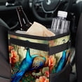 thumbnail image 6 of Peacock Foldable Car Trash Bin with Lid, Leak-Proof, Hanging Storage Bag - Trash Can for Car, Car Garbage Can, 6 of 6