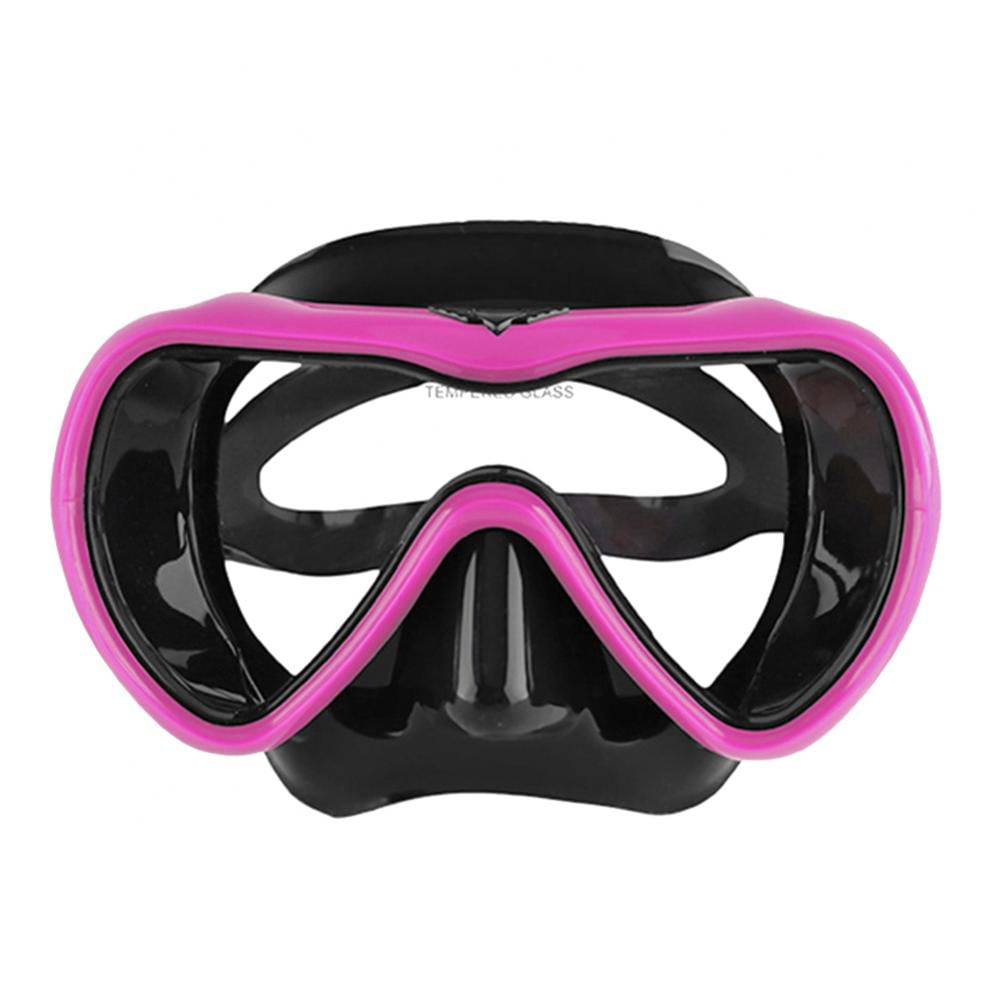 Diving mask Anti-Fog Swimming Snorkel mask Suitable for Adults Scuba black 