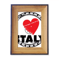 thumbnail image 1 of I Love Italy Word Love Heart Circle Photo Frame Exhibition Display Art Desktop Painting, 1 of 3