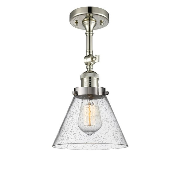 1 Light Vintage Dimmable Led Semi-Flush Mount