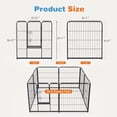 thumbnail image 6 of CONCETTA Heavy Duty Dog Playpen Indoor, 32 inch 8 Panel Foldable Puppy Exercise Fence with Door, 6 of 6