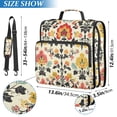 thumbnail image 2 of FORMRS Zipper Binder with Shoulder Strap 2-inch Ring 500 Sheet Capacity File Bag, Beige Floral, 2 of 5