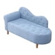 thumbnail image 1 of Sofá cama de esponja de tela Strade Fareast Limited 47x20x21 pulgadas Gris azul, 1 of 8
