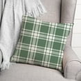 thumbnail image 3 of Creative Products Distress Plaid Green 18 x 18 Indoor / Outdoor Pillow, 3 of 3