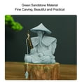 thumbnail image 4 of Sitting Fishing Statue, Fisherman Ornament Compact Design  for Office Desk Cabinet, 4 of 7