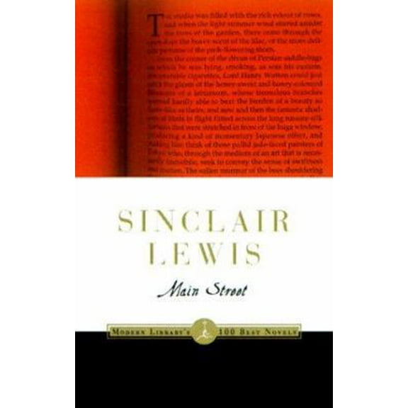 Pre-Owned Main Street (Modern Library) (Paperback) 0375753141 9780375753145