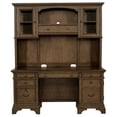 thumbnail image 4 of Hartshill 66-inch 5-drawer Credenza with Hutch Burnished Oak, 4 of 16