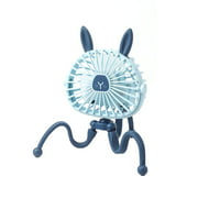 Mini Adjustable Hanging Electric Fan Octopus Stand Portable Handheld USB Charging Fan Cooler For Student Use