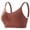 Coffee 1, variant on Wensltd Women Back Closure Sports Bras for Running Yoga Fitness Back Design Solid Color Breathable Full Support Daily Comfort Bras