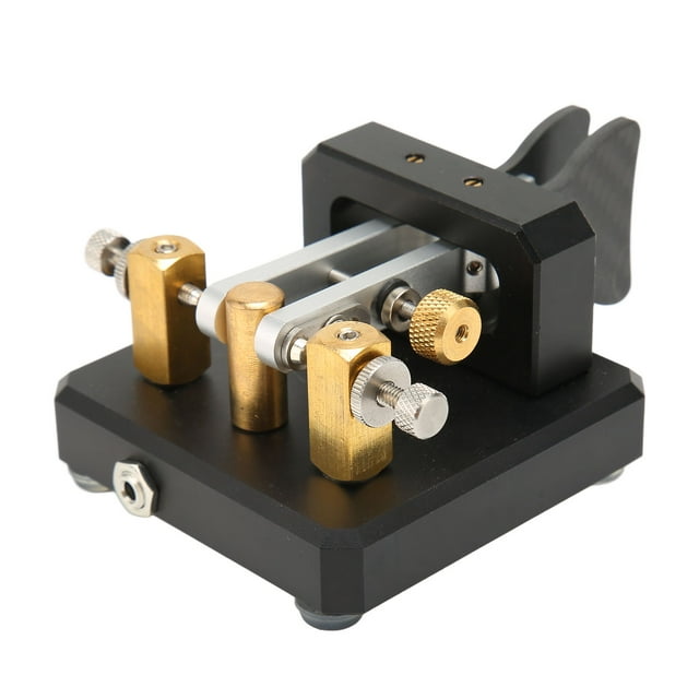 Morse Code Key Double Paddle Shortwave Portable CW Telegraph Key Camping Indoor