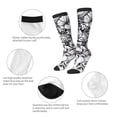 thumbnail image 3 of Yiaed Tiger Butterfly Floral Art Print Great elasticity Adult Stockings Sports socks for Men and Women, 3 of 6