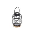 thumbnail image 1 of Cheungs 5481S Metal Table Lantern with Swivel Handle & Wood Base, 1 of 1