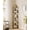 Rustic Brown, variant on 5-Tier Corner Shelf Stand - No Tools Assembly, Space-Saving Storage Unit, 15x10.6x54.7 Inches for Home Organization, Somber Walnut