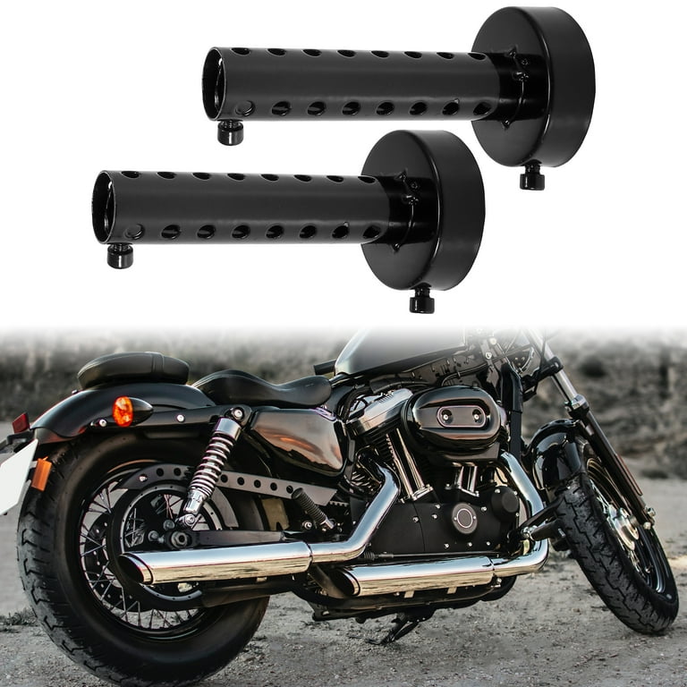 2pcs 60mm Universal Motorbike Exhaust Silencer Exhaust