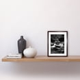 thumbnail image 2 of Zen Stacking Stones in River Black and White Photo Artwork Framed Wall Art Print 9X7 Inch, 2 of 5