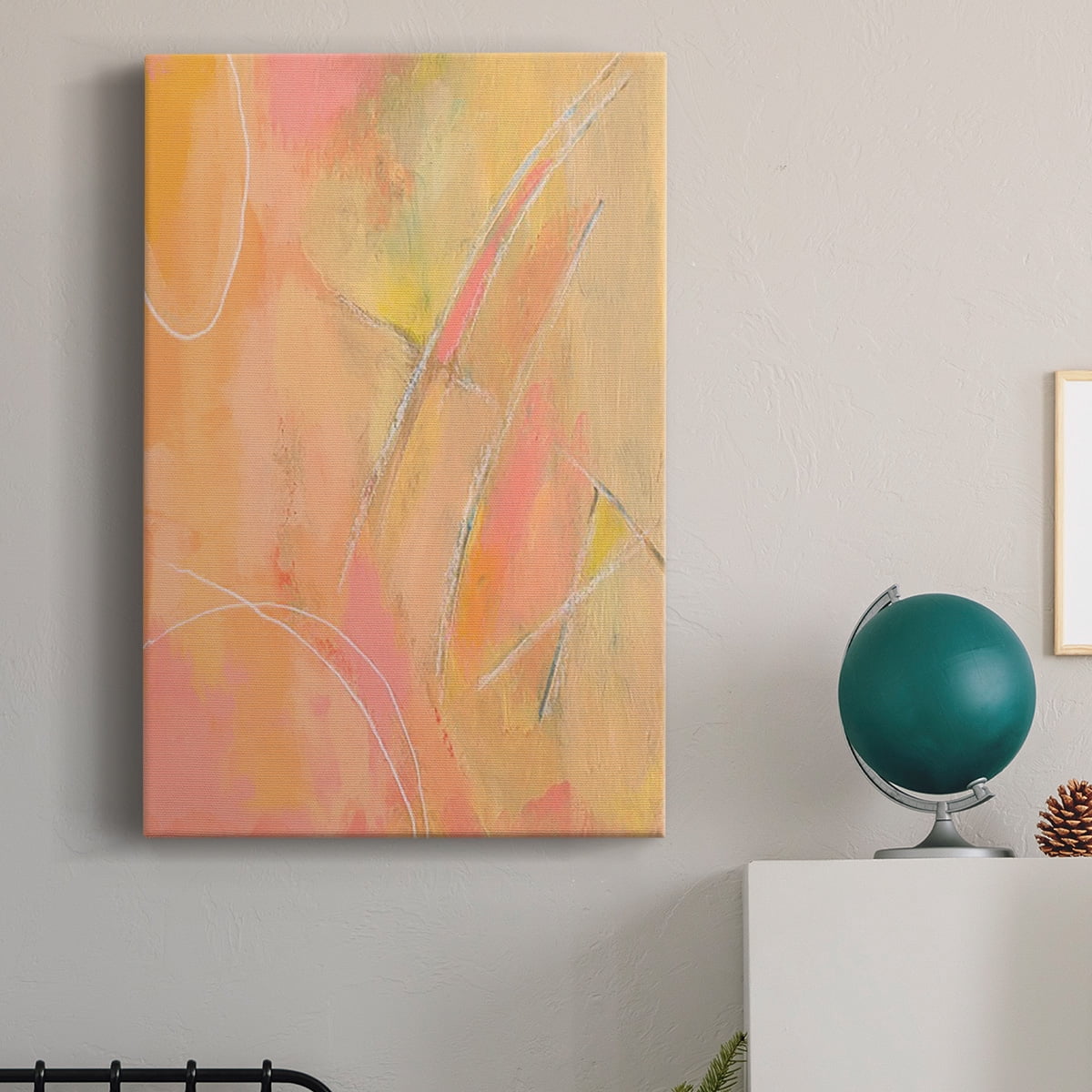 Peach Bliss III Premium Gallery Wrapped Canvas - Ready to Hang