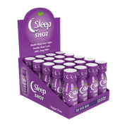 Sleep Shot - Natural Sleep Aid 10 MG of Melatonin - 2.5oz Shot Bottle - 20 Pack
