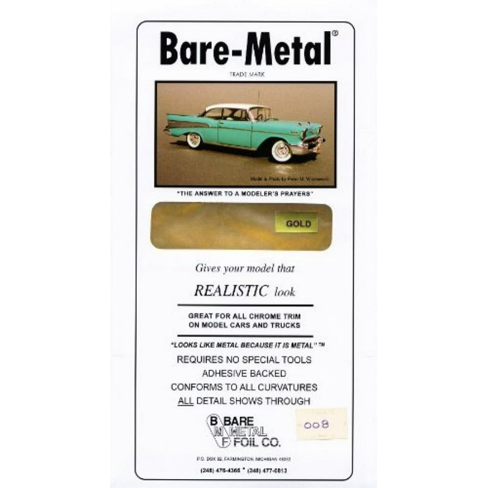 bare metal foil model car
