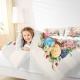 thumbnail image 3 of Erosebridal Cartoon Easter Egg 7-Piece Twin Bedding Sets,Kawaii Rabbit Bunny Happy Easter Theme Bedding Comforter Set For Kids Girls Reversible, 3 of 7