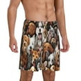 thumbnail image 2 of Rateoe various dog breeds Print Men's Lounge Shorts – Soft & Breathable Pajama Bottoms with Pockets, Elastic Waistband, Lightweight Sleepwear for Nightwear & Loungewear-X-Large, 2 of 6