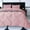 Pink, variant on Taicans Duvet Cover Set,4-Piece Bed in a Bag,Pintuck Bedding Set for All Season,Includes Bed Sheets,Duvet Cover & 2 Pillowshams