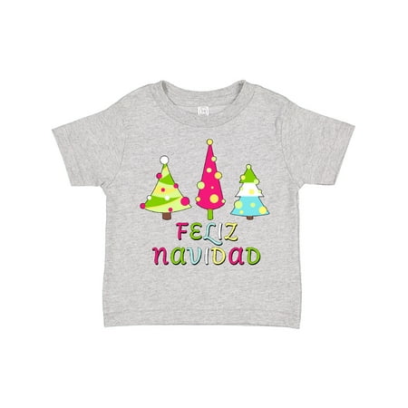 

Inktastic Feliz Navidad- row of decorated trees Boys or Girls Toddler T-Shirt