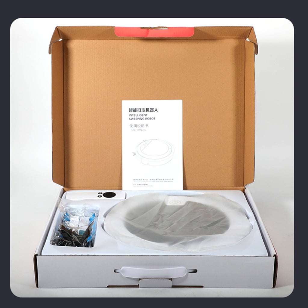 Super Thin Robot Vacuum Cleaner 1.57'' Auto Robotic Vacuums Wet/Dry Use Super Quiet with Cleaning Timer for Touch Contro