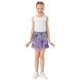 thumbnail image 3 of Girls' Skorts Elastic Waist Skorts with Inner Shorts Athletic Workout Shorts Skirts Beautiful Detailed Pattern X-Large, 3 of 9