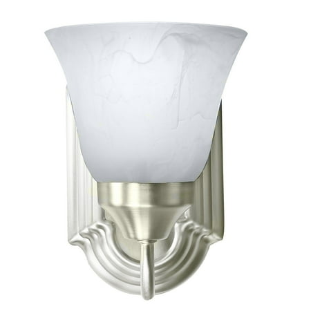 Bennington Luna Wall Sconce Light Fixture Single Light Vanity, Brushed Nickel - Walmart.com