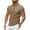 Khaki, variant on Men's Solid Color Short Sleeve Polo Shirt, Sizes S-XXXL